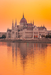 Fototapeta na wymiar Budapest parliament - Hungarian Parlament - Hungary