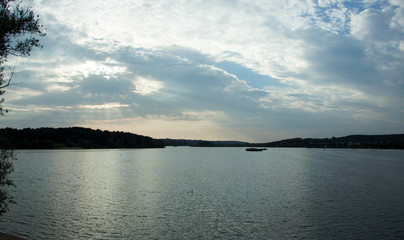 Fototapeta premium Artificial Lake in Kaunas City