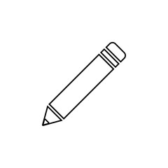 Pencil icon. Simple outline vector of education set for UI and UX, website or mobile application
