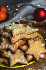 star shaped ginger cookies