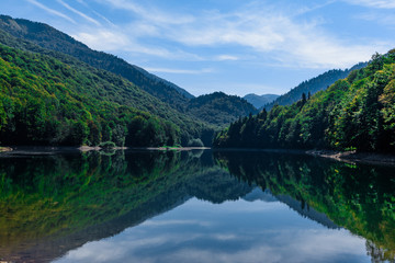 Obraz na płótnie Canvas Biogradsko lake in the national park Biogradska Gora (Montenegro, Europe)