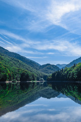 Naklejka na ściany i meble Biogradsko lake in the national park Biogradska Gora (Montenegro, Europe)