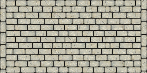 Pavement texture of regularly smooth stones 0020