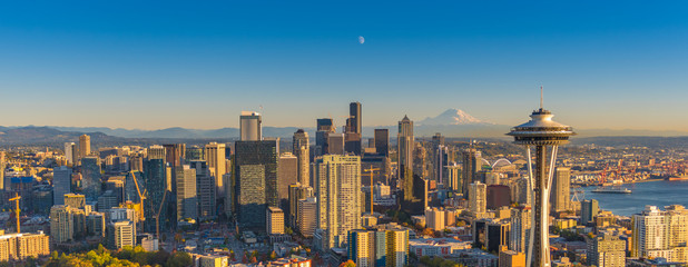 Seattle Skyline - obrazy, fototapety, plakaty