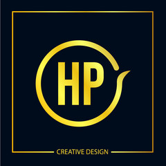 Initial Letter HP Logo Template Design Vector Illustrator