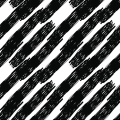 Hand Drawn Vertical Stripes Seamless Pattern Print for Design 