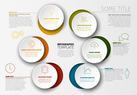 Cutout Circles Infographic Layout