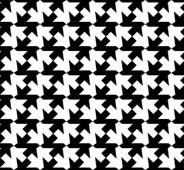 Seamless vector geometric pattern with goose foot. Vector illustration.