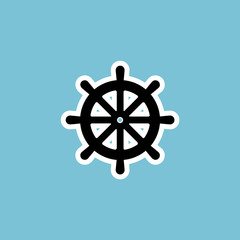 wheel icon. vector illustration