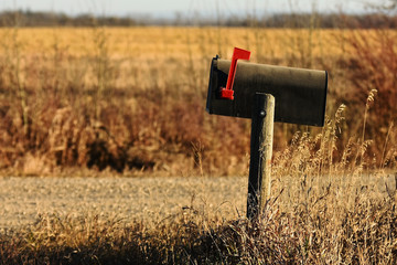 Old Rusted Rural Mailbox