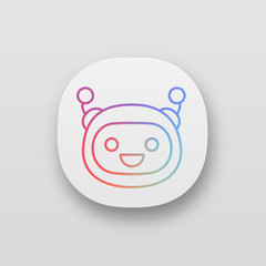 Laughing robot emoji app icon