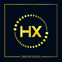 Initial Letter HX Logo Template Design Vector Illustrator