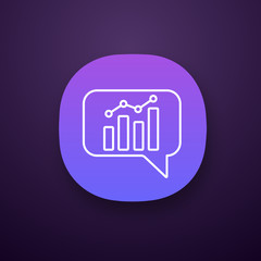 Chatbot graph app icon