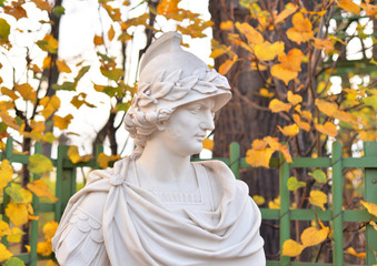Statue of Alexander the Great in Summer Garden.