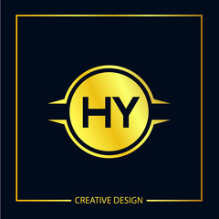 Initial Letter HY Logo Template Design Vector Illustrator