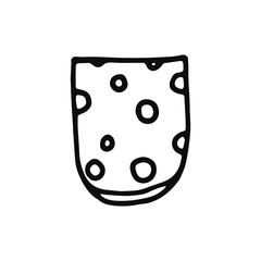 cheese icon. isolated black object