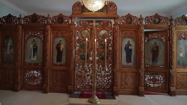 Orthodox icon in the church