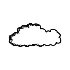 cloud icon. isolated black object