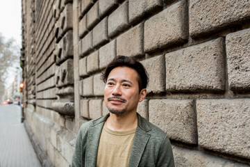 Portrait of an asian man