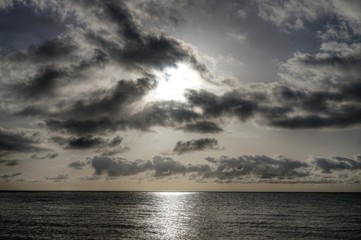 Obraz premium clouds over the sea