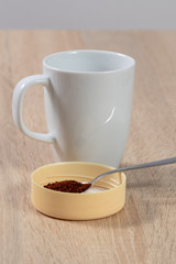 Cup of instant coffee