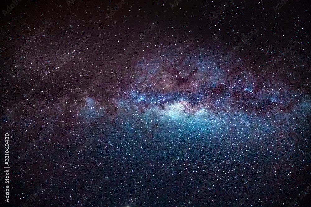 Wall mural space with nebula and stars milkyway