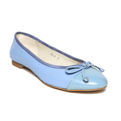 Women's flets shoes leather isolated on white background © GreenStock