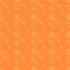 Provence style background. Beautiful pattern with flowers. vector seamless pattern with decorative flowers. Light floral pattern. 