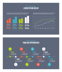 Vector business infographic presentation slides template No. 3.