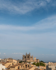 View at the old town in Palma de Mallorca