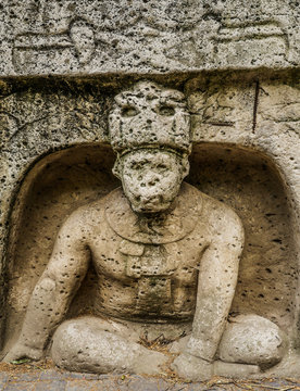 Ancient Prehispanic Gods, Mexican Mesoamerican Culture Stone Carvings