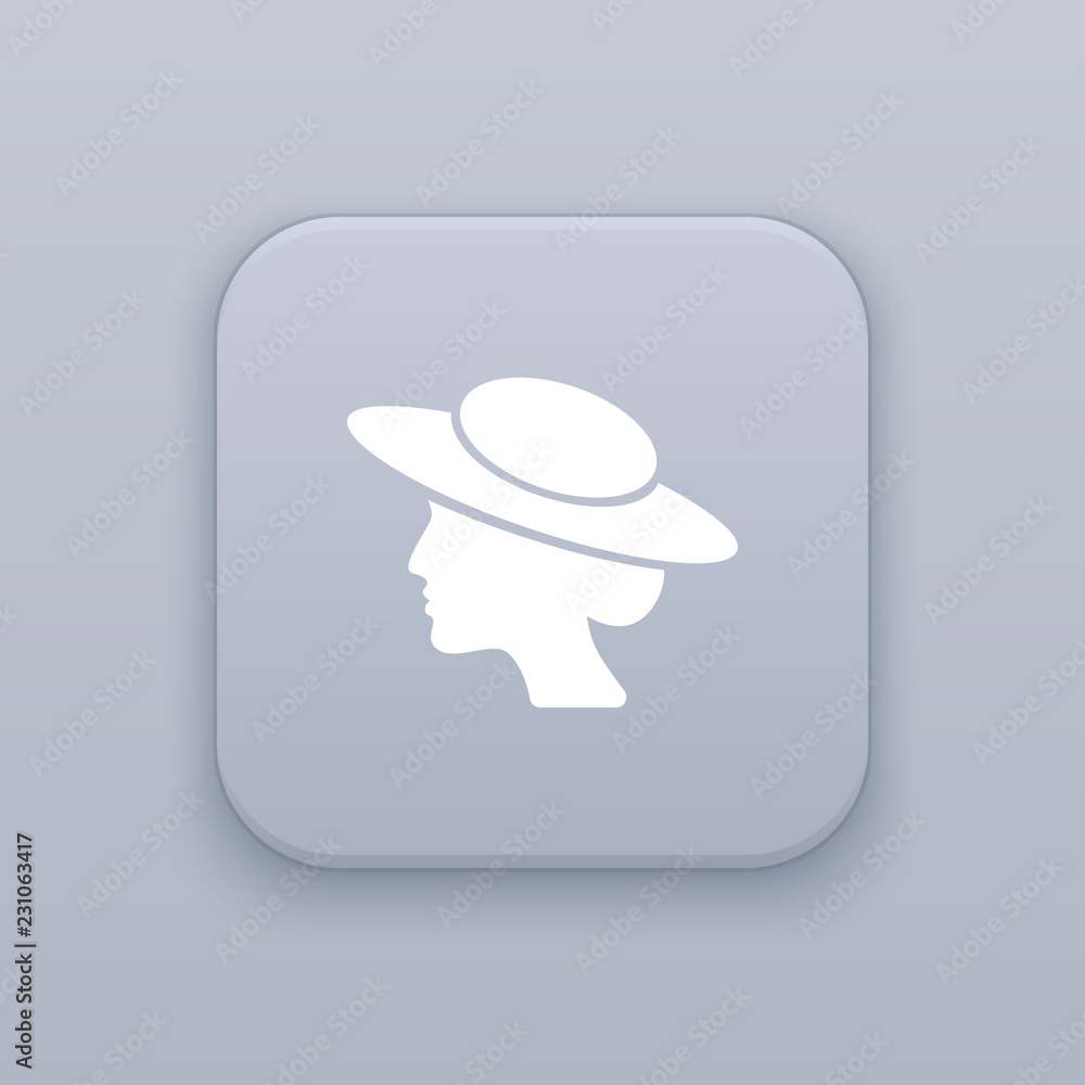 Poster function portrait button, best vector