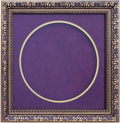 The blank frame on a white background