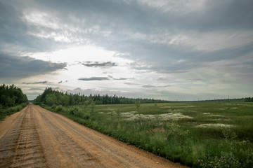 Fototapeta na wymiar The nature of the Russian North. Arkhangelsk region