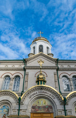 Obraz premium A view to Transfiguration Church, an orthodox church in the center of Chisinau, Republic of Moldova