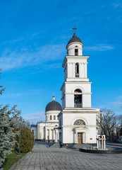 The Metropolitan Cathedral Nativity of the Lord, the main cathedral of the Moldovan Orthodox Church in Central Chisinau, Moldova