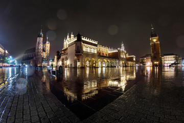 Cracow at night Kraków w nocy