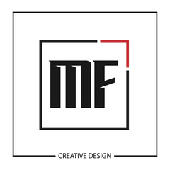 Initial Letter MF Logo Template Design Vector Illustration