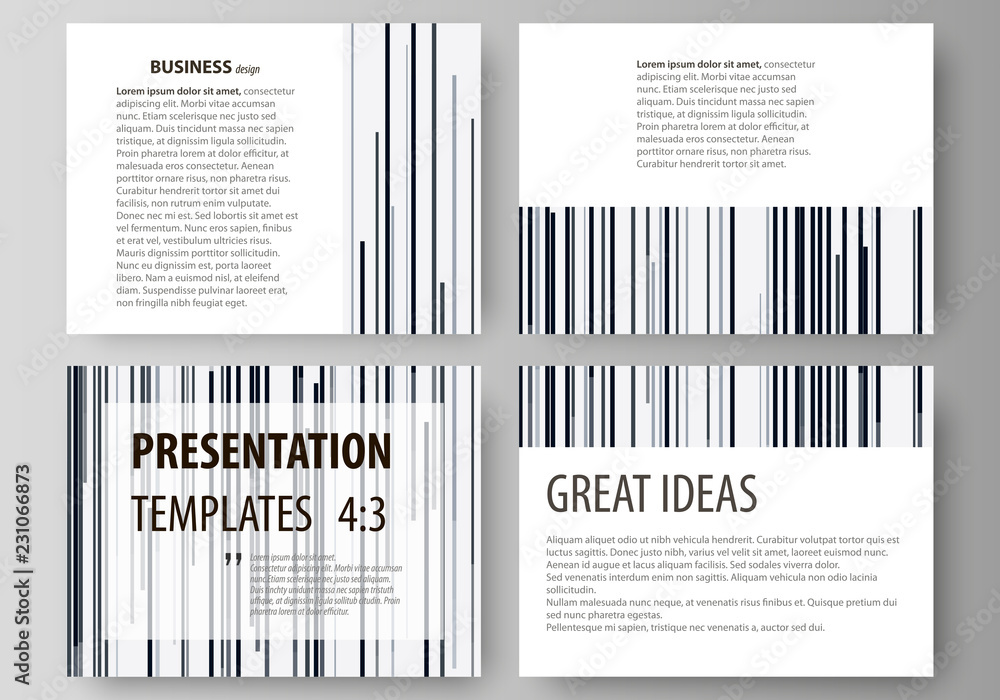 Aufkleber set of business templates for presentation slides. easy editable abstract vector layouts in flat des