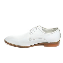 Office leathers man shoes isolated on white