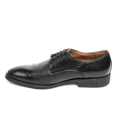 Office leathers man shoes isolated on white