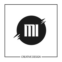 Initial Letter MI Logo Template Design Vector Illustration