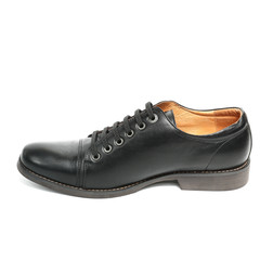 Office leathers man shoes isolated on white