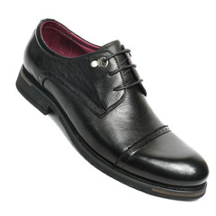 Office leathers man shoes isolated on white