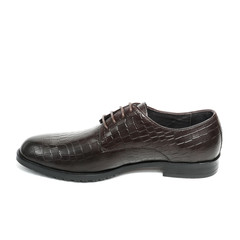 Office leathers man shoes isolated on white