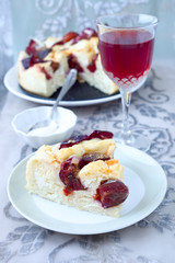 Pflaumenkuchen mit Quark