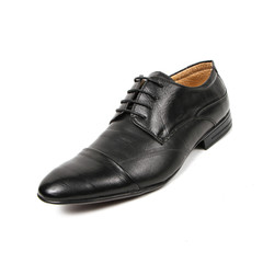 Office leathers man shoes isolated on white