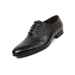 Office leathers man shoes isolated on white