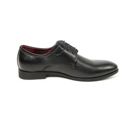 Office leathers man shoes isolated on white