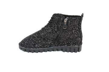 Women's demi-season shoes leather isolated on white background